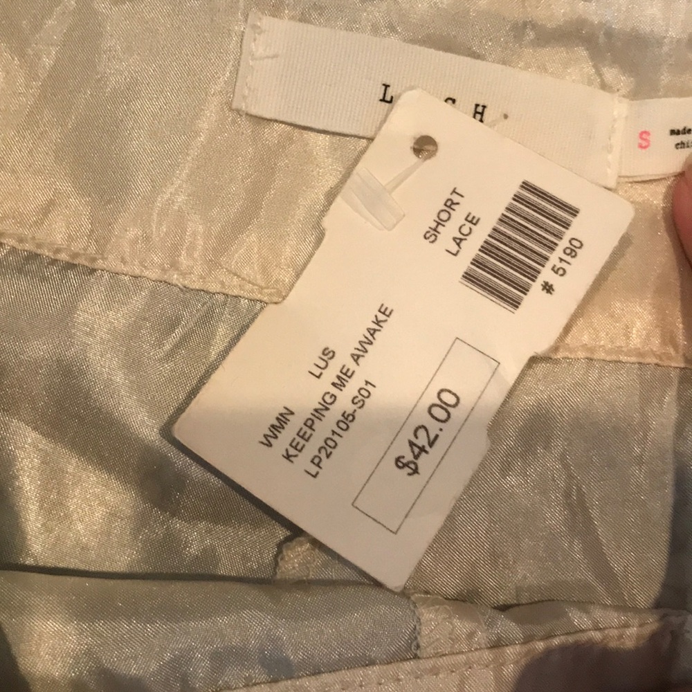 Lush black lace shorts size small NWT - Picture 4 of 8